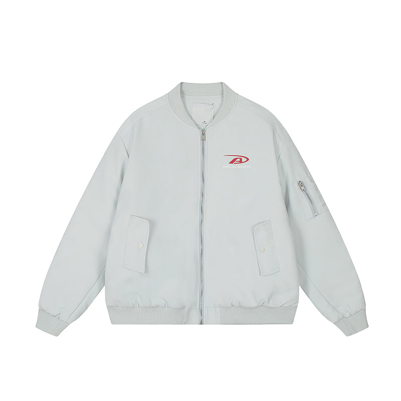 Achock Simple Logo Baseball Bomber Jacket