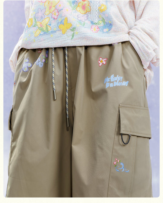 MEDM Floral Print Utility Cargo Pants | Face 3 Face