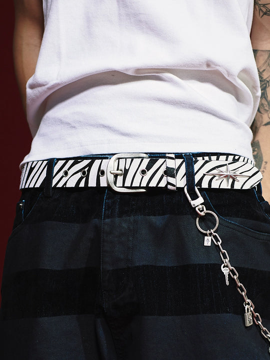 Remedy Star Studded Cowhide Leather Belt | Face 3 Face