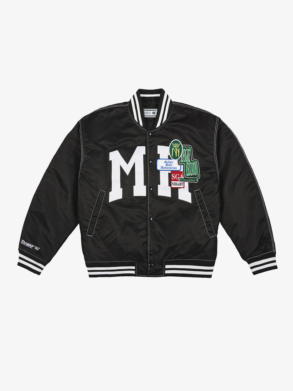 MHARF Embroidered Label Sorona Baseball Jacket | Face 3 Face