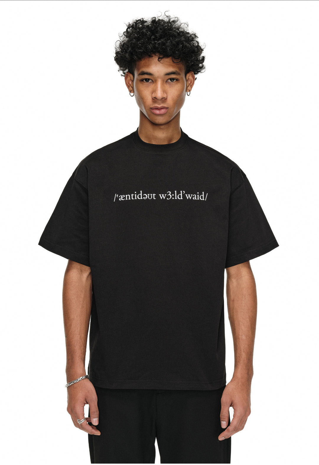 ANTIDOTE Small Letter Logo Printed Tee | Face 3 Face