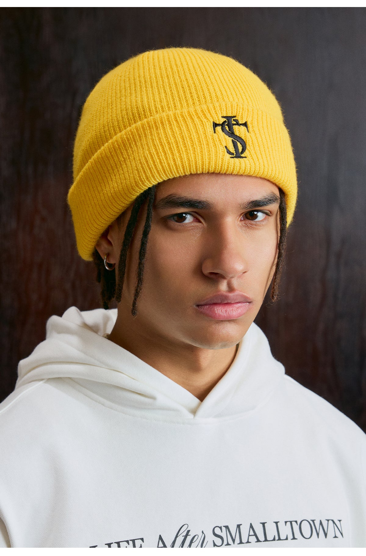 Small Town Kid Basic Logo Embroidery Beanie | Face 3 Face