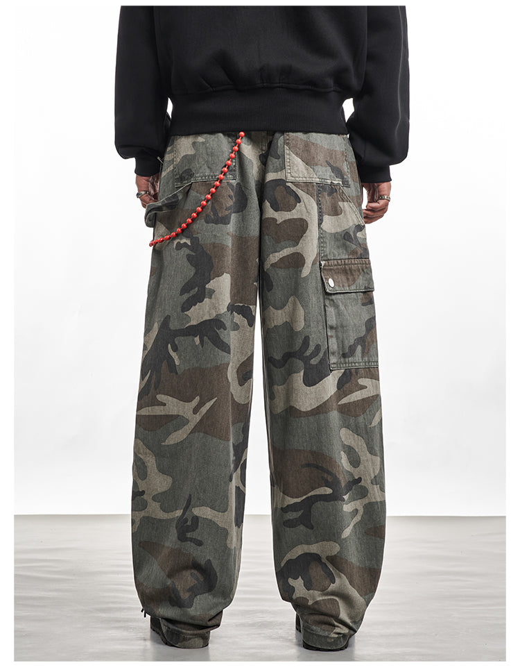 F3F Select Camouflage Work Baggy Jeans | Face 3 Face