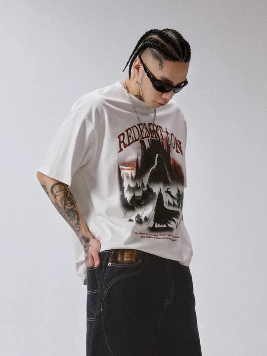 F2CE Redemption Vintage Print Short Sleeve Tee | Face 3 Face