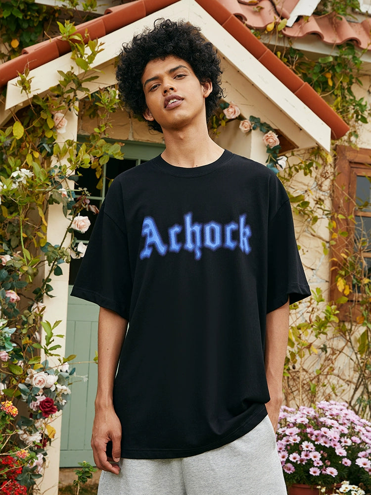 Achock Dot Logo Blur Print Tee | Face 3 Face