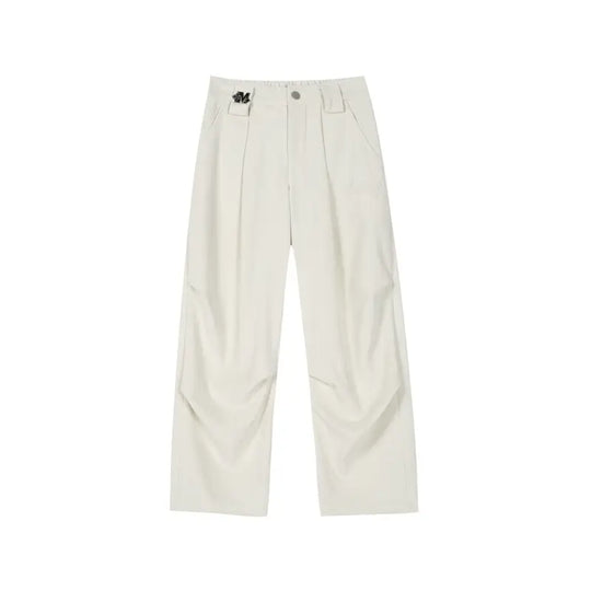 MEDM Drape Tuck Work Baggy Pants | Face 3 Face
