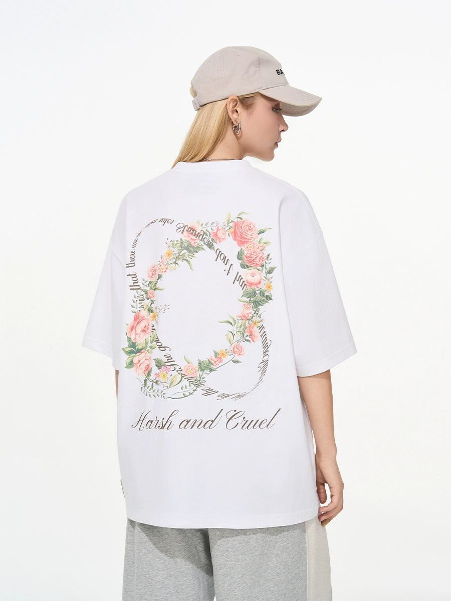 Harsh and Cruel Roses Ring Printed Tee