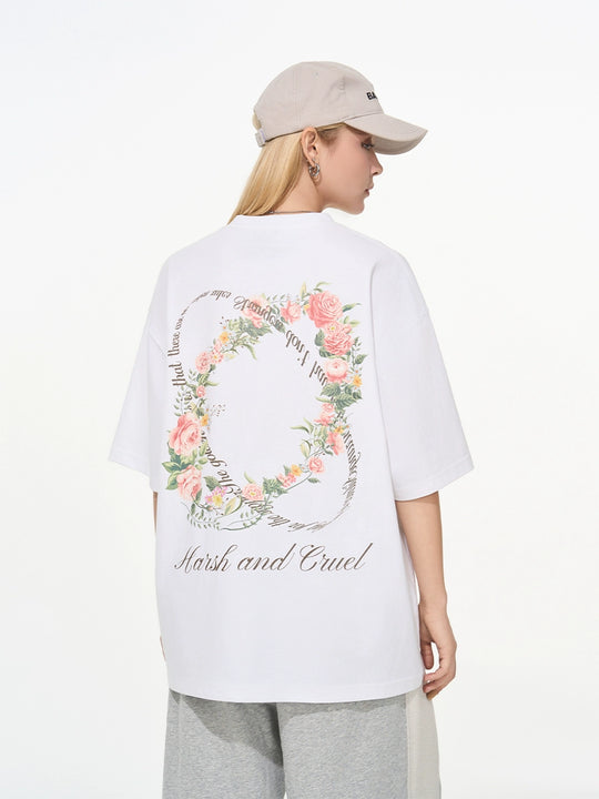 Harsh and Cruel Roses Ring Printed Tee