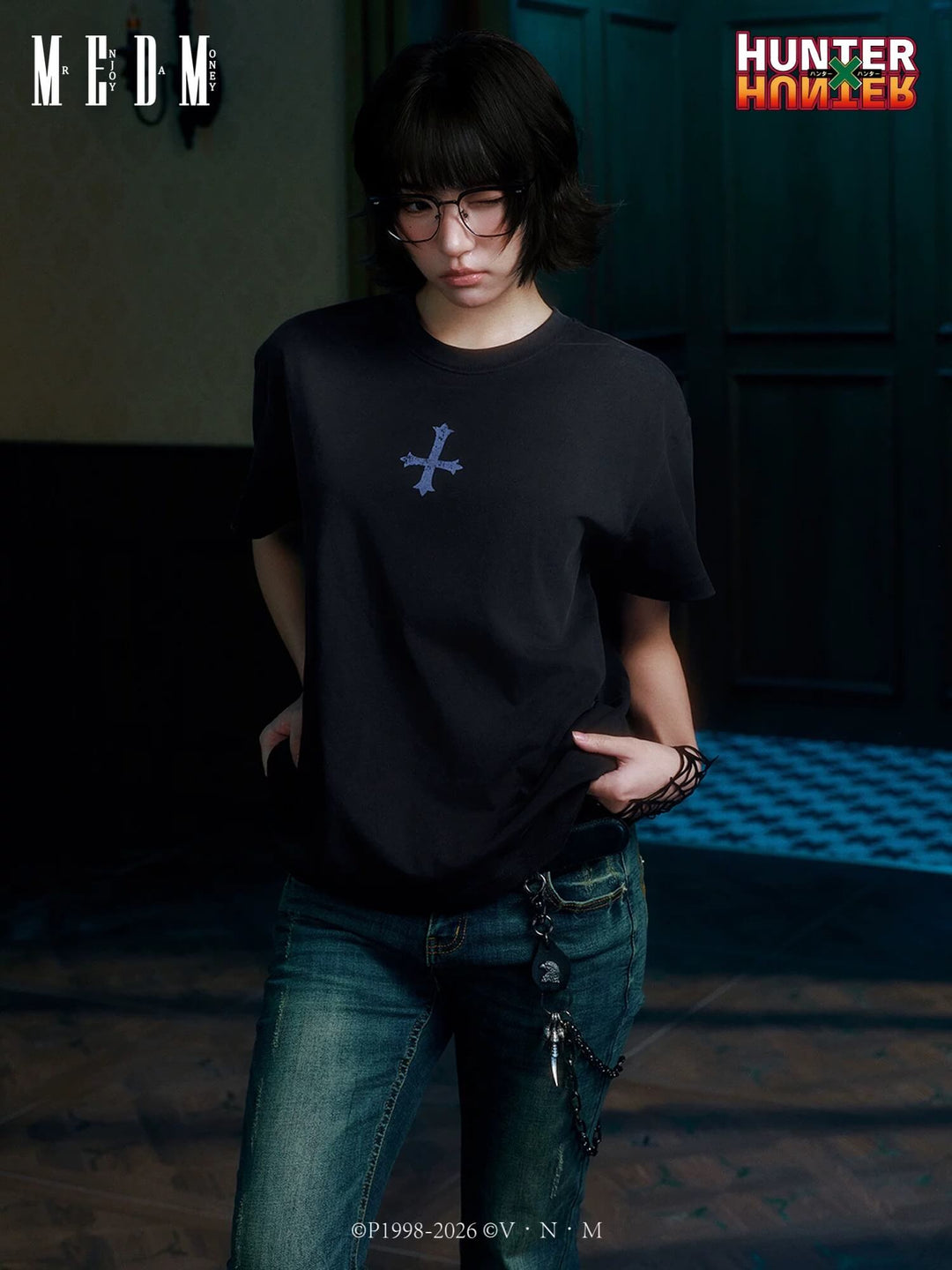 MEDM × HUNTER×HUNTER Icon and Spider Print Short Sleeve Tee | Face 3 Face