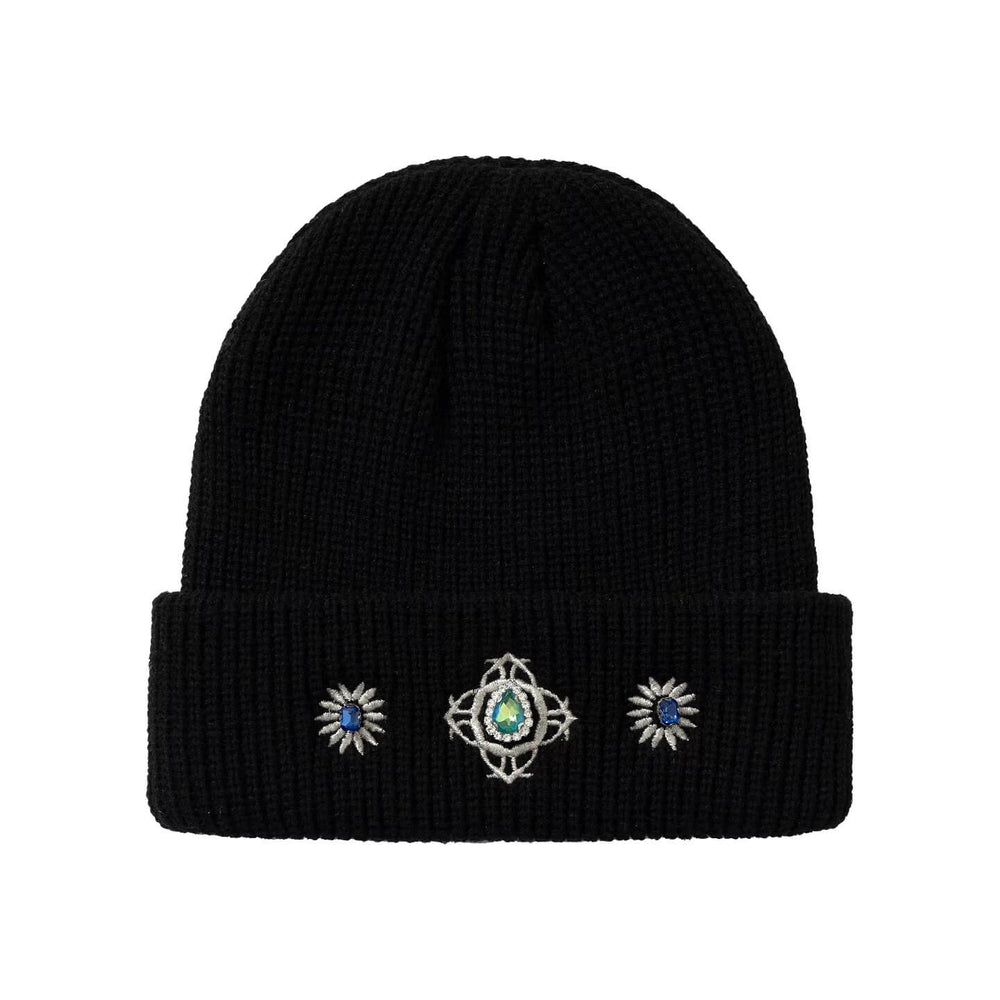 YADcrew Gemstone Embellished Knit Beanie | Face 3 Face