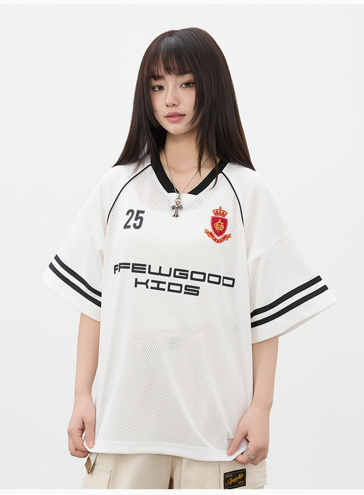 AFGK Badge Mesh Jersey Tee | Face 3 Face