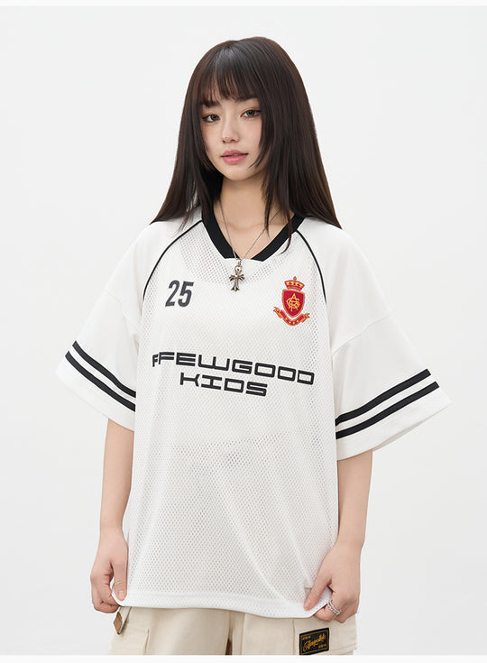 AFGK Badge Mesh Jersey Tee | Face 3 Face