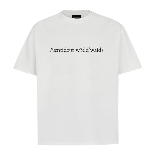 ANTIDOTE Small Letter Logo Printed Tee | Face 3 Face