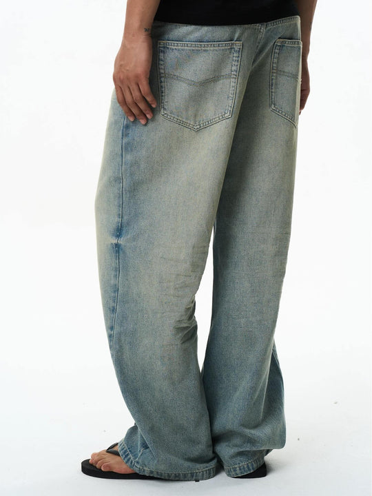 EXITMODE BY BLIND NO PLAN 3D Whisker Washed Baggy Jeans | Face 3 Face