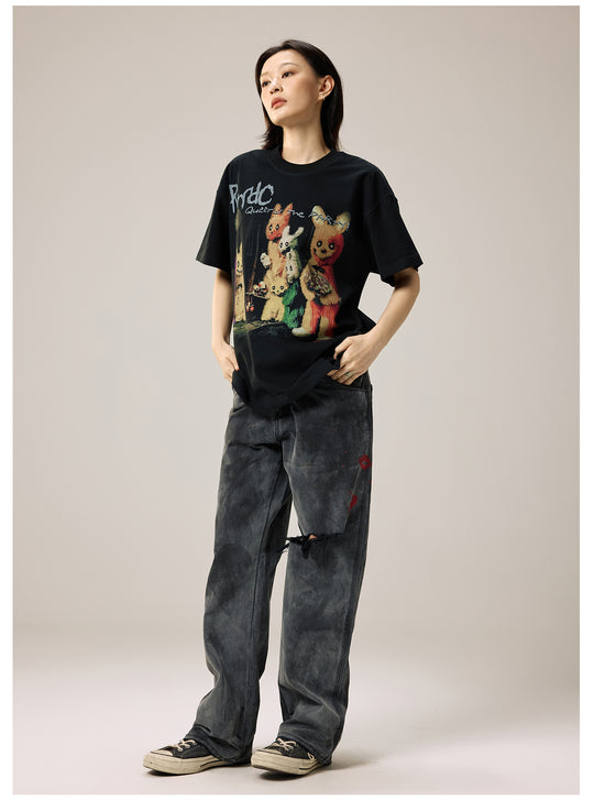 Remedy Rabbit Party Print Tee | Face 3 Face