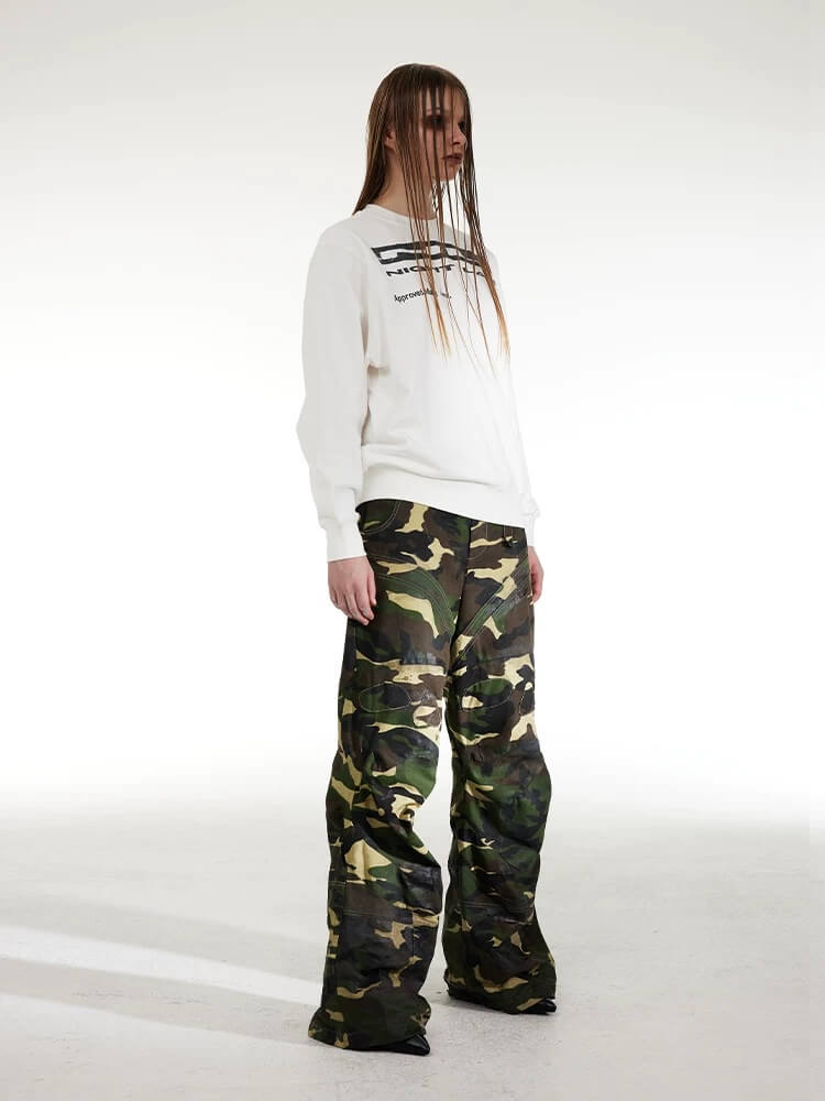 Night Lab NL Crack Print Sweatshirt | Face 3 Face