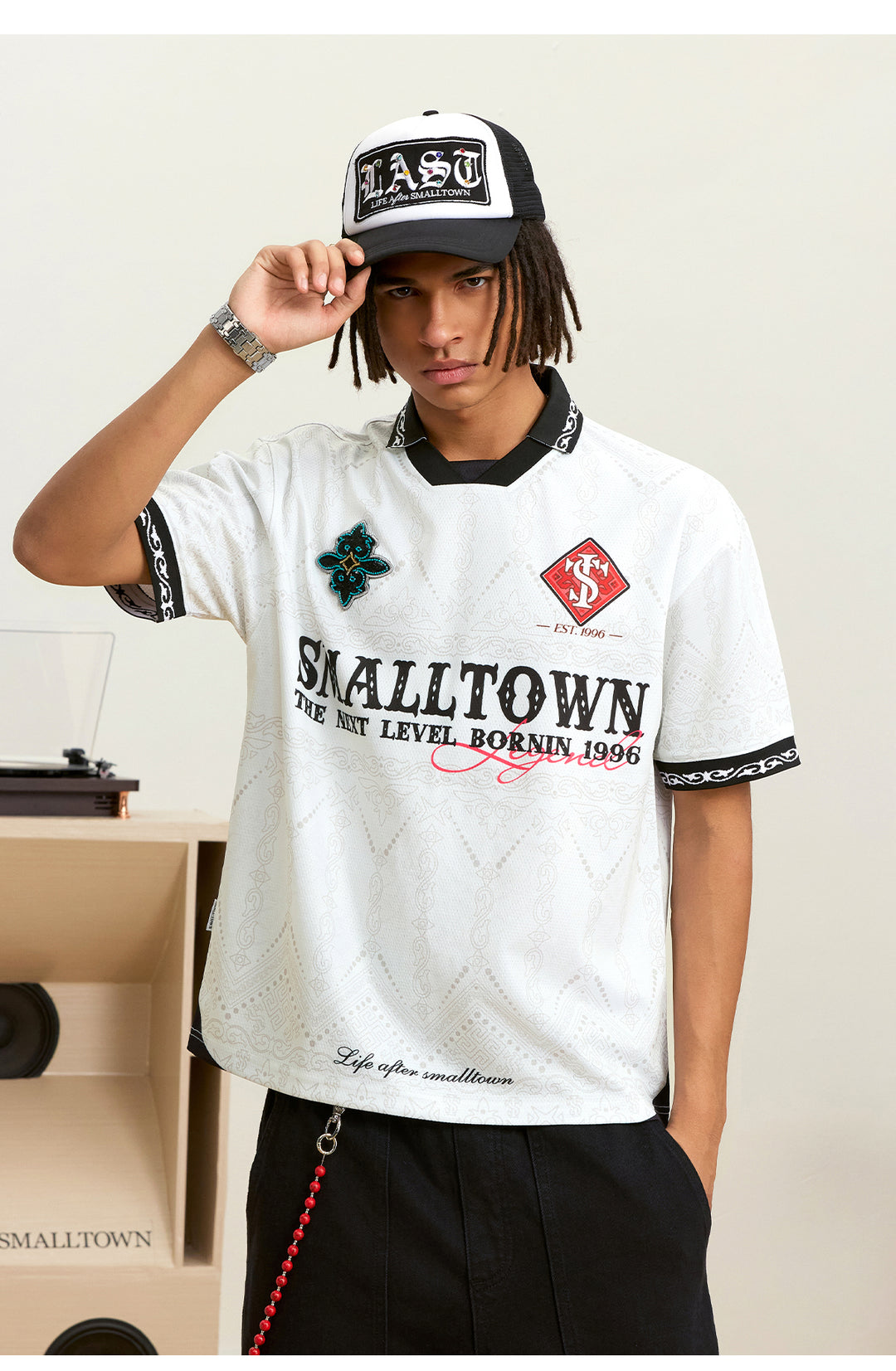 Small Town Kid Ethnic Full Print Soccer Polo Jersey | Face 3 Face