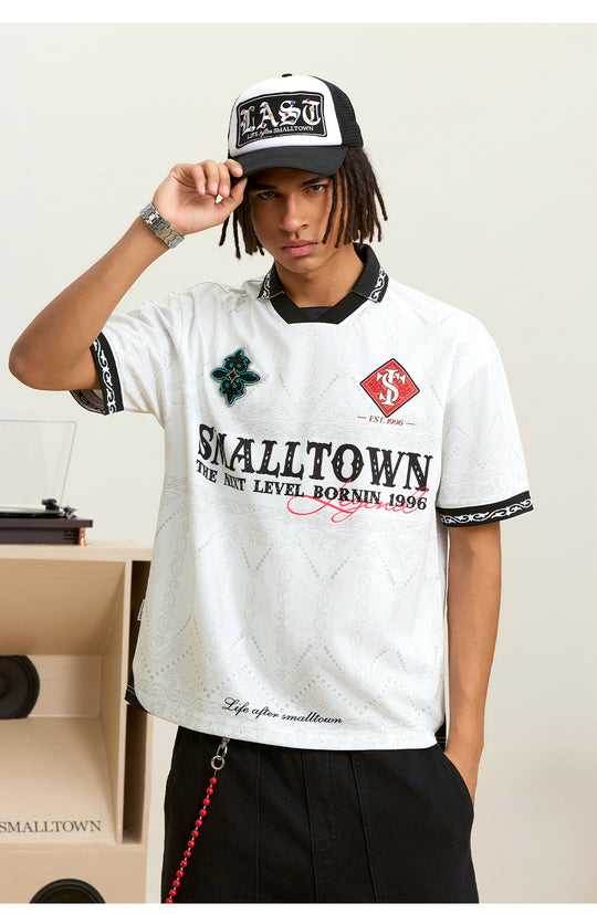 Small Town Kid Ethnic Full Print Soccer Polo Jersey | Face 3 Face