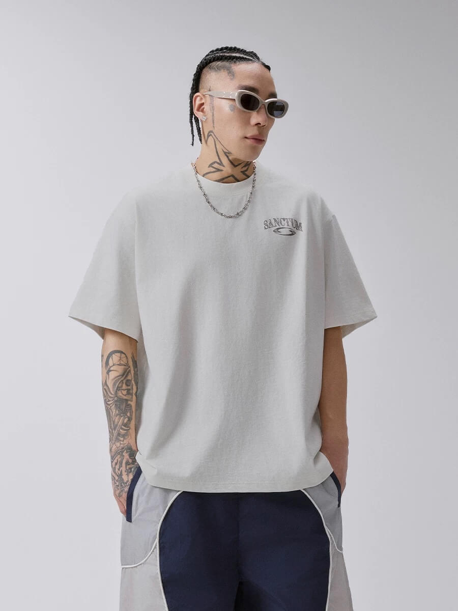 F2CE Church Graphic Print Washed Short Sleeve Tee | Face 3 Face