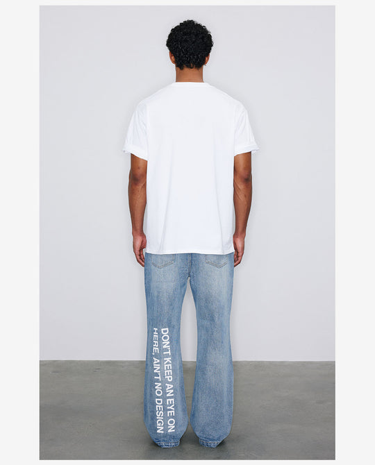 NOVACAM Letter Print Logo Tee | Face 3 Face