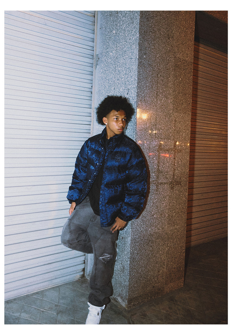 Remedy x STA STARMD SR 3D Logo Full Print Puffer Jacket | Face 3 Face