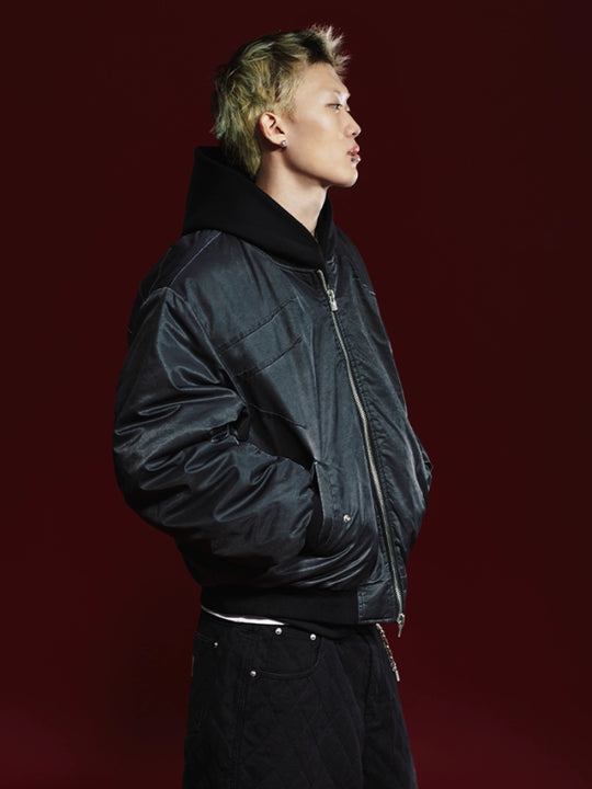 Remedy Pleated Back Design MA-1 Bomber Jacket | Face 3 Face
