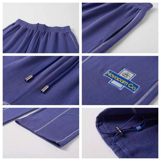 NOVACAM Inspired Embroidered Curved Baggy Sweatpants | Face 3 Face