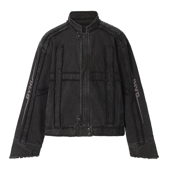 JHYQ Brushed Denim Embroidered Jacket