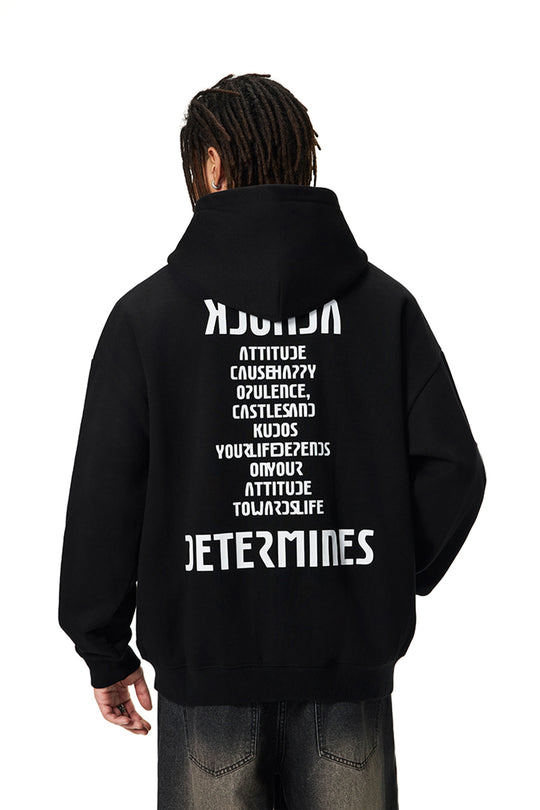 Achock Heavyweight Logo Printed Zip Up Hoodie | Face 3 Face