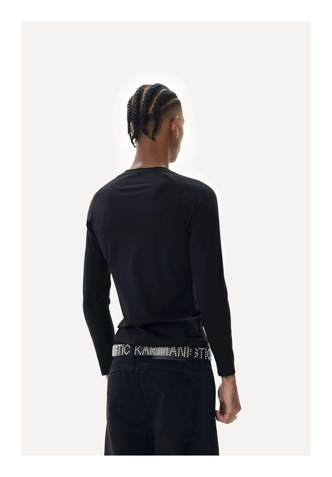 KARMANISTIC Quick Dry Stretch Fit Logo Embroidered Workout Long Sleeve Tee | Face 3 Face
