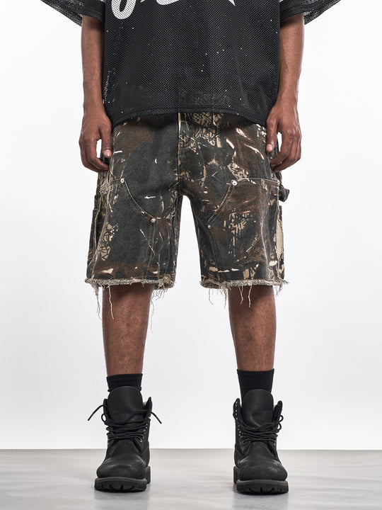 F3F Select Cutoff Double Knee Tree Camouflage Shorts | Face 3 Face