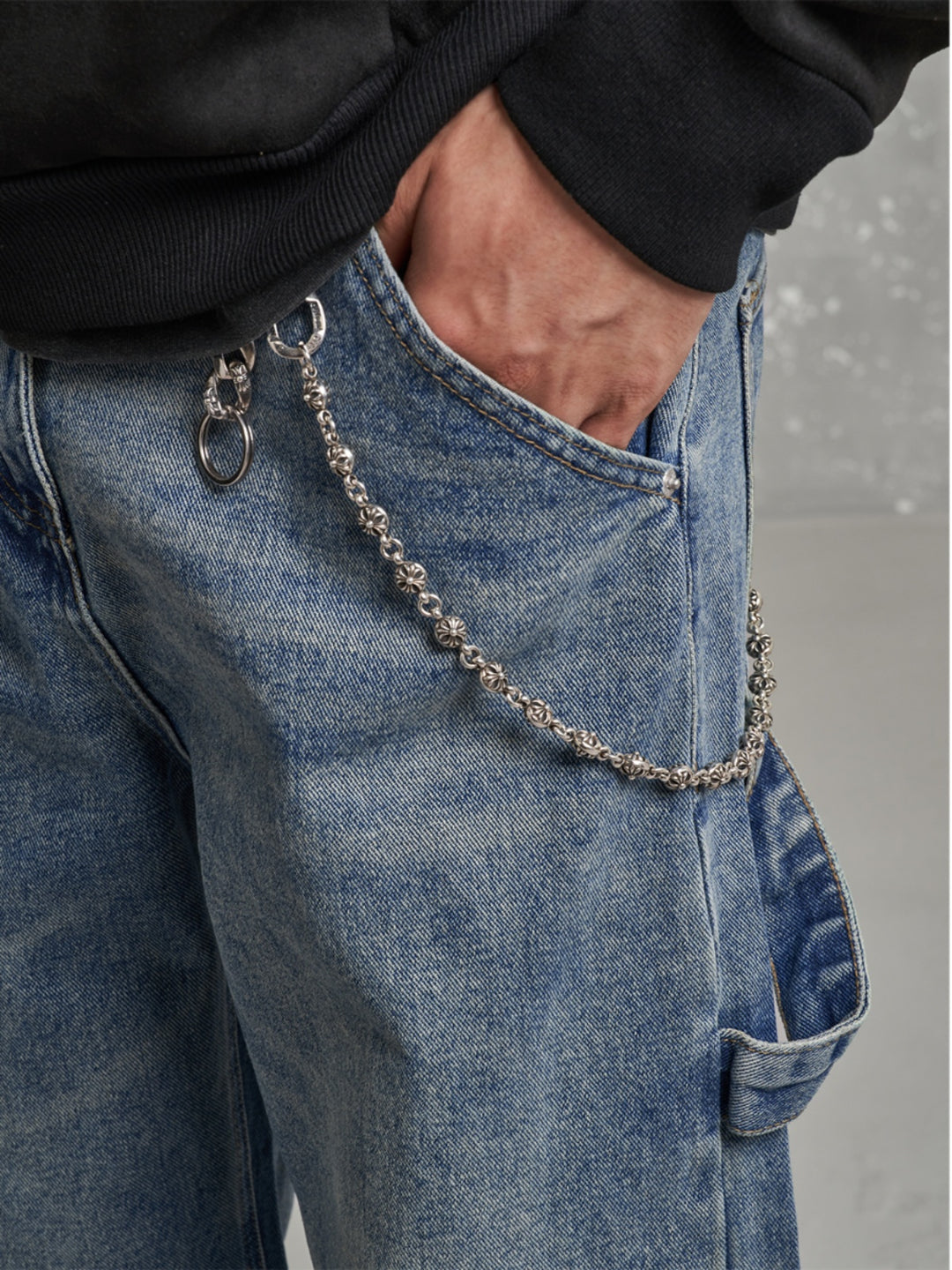 F3F Select Patchwork Pocket Washed Carpenter Jeans | Face 3 Face