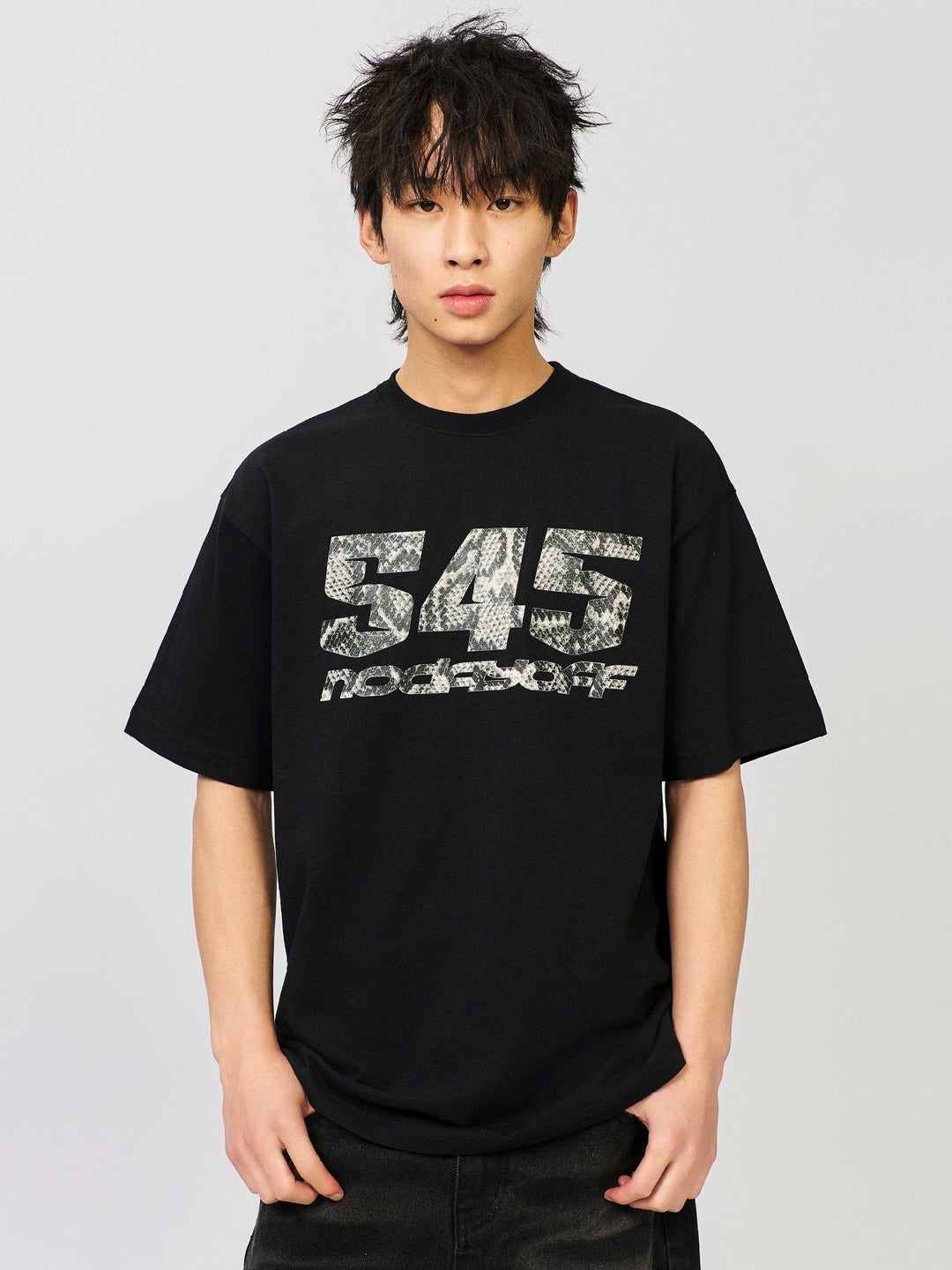 S45 Snake Pattern Basic Logo Tee | Face 3 Face