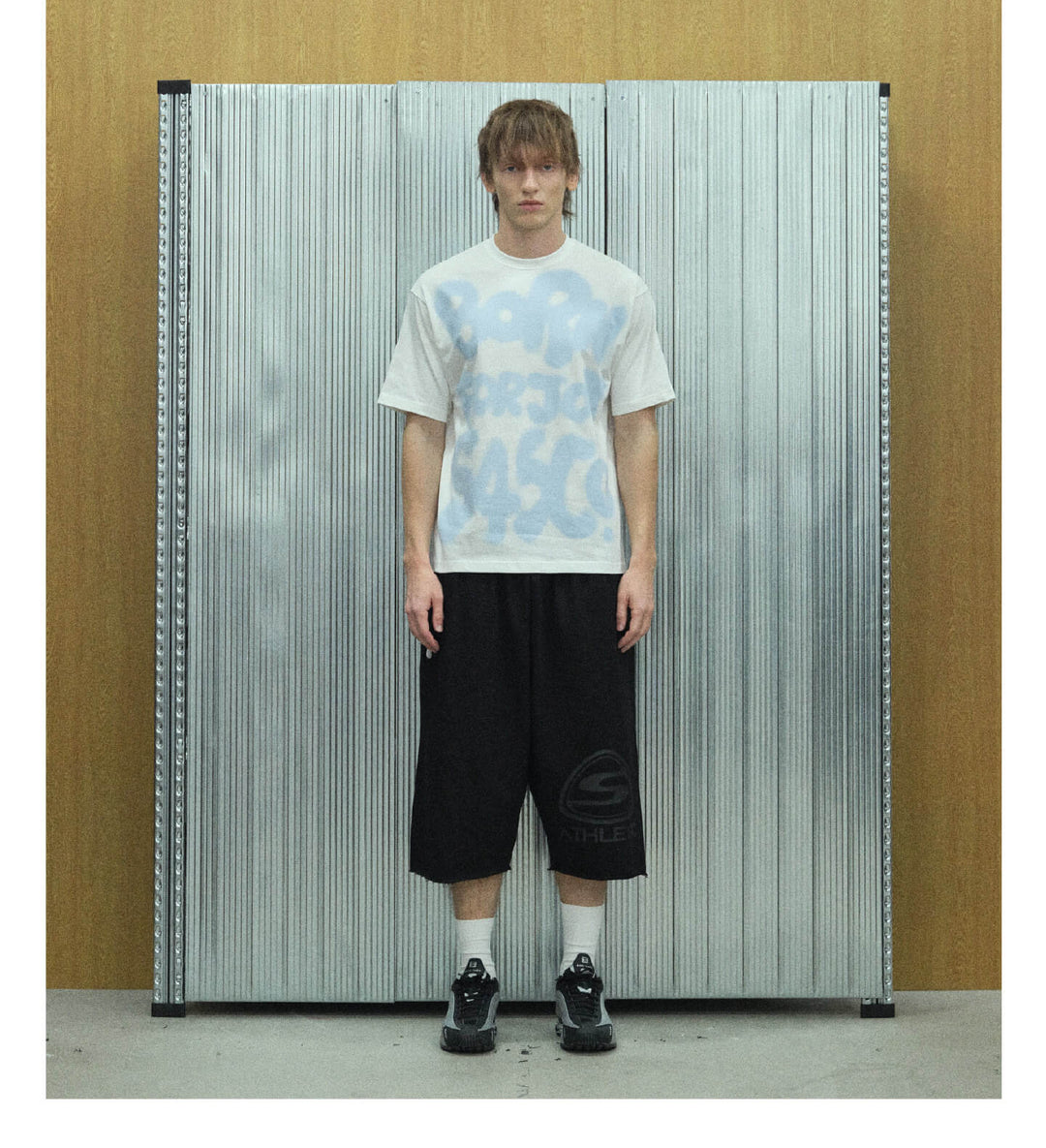S45 Graffiti Letter Print Short Sleeve Tee | Face 3 Face