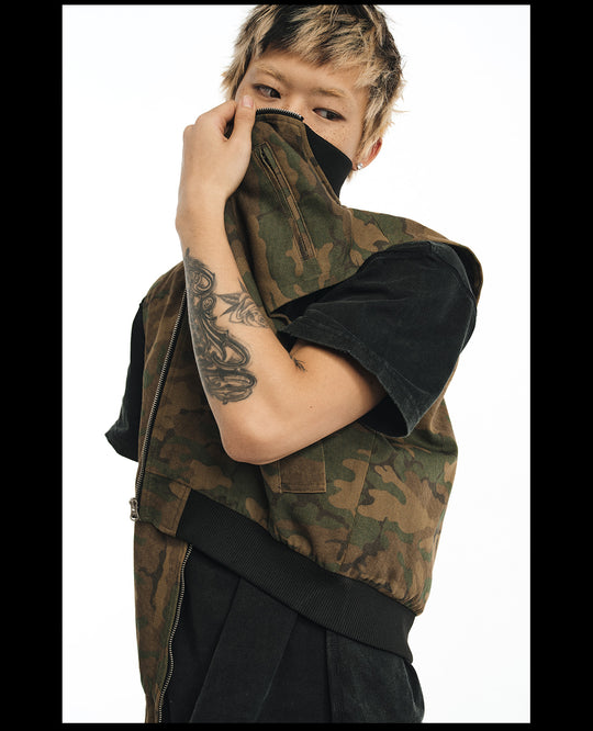 NOVACAM Camouflage Short Work Vest | Face 3 Face