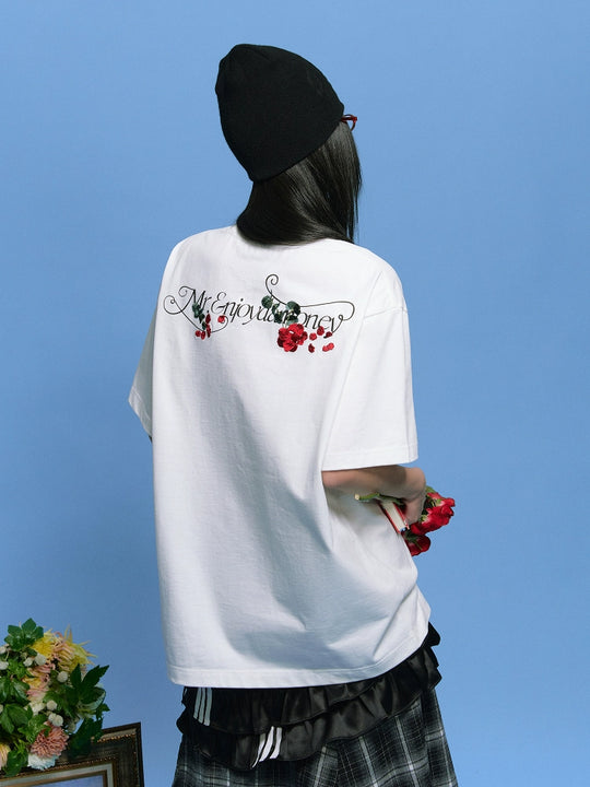 MEDM Big M Rose Flower Logo Tee | Face 3 Face