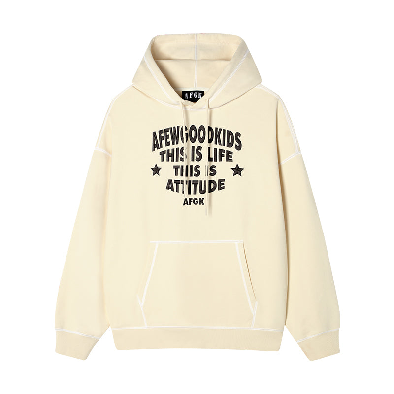 AFGK Stitch Line Embroidery Hoodie