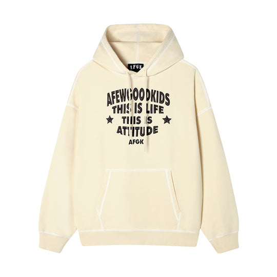 AFGK Stitch Line Embroidery Hoodie