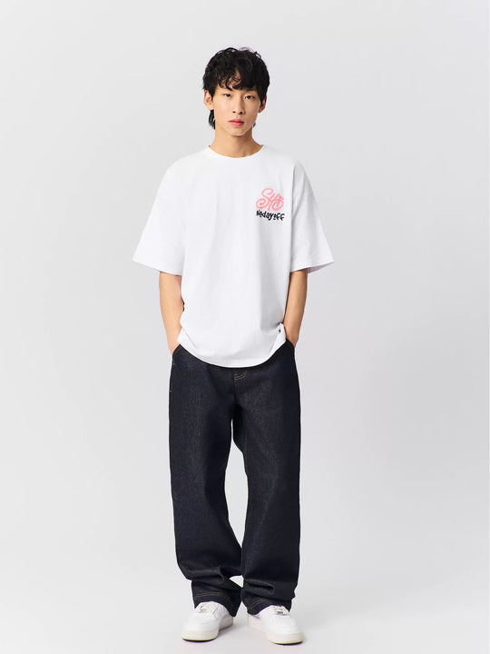 S45 Handwritten Logo Printed Tee | Face 3 Face