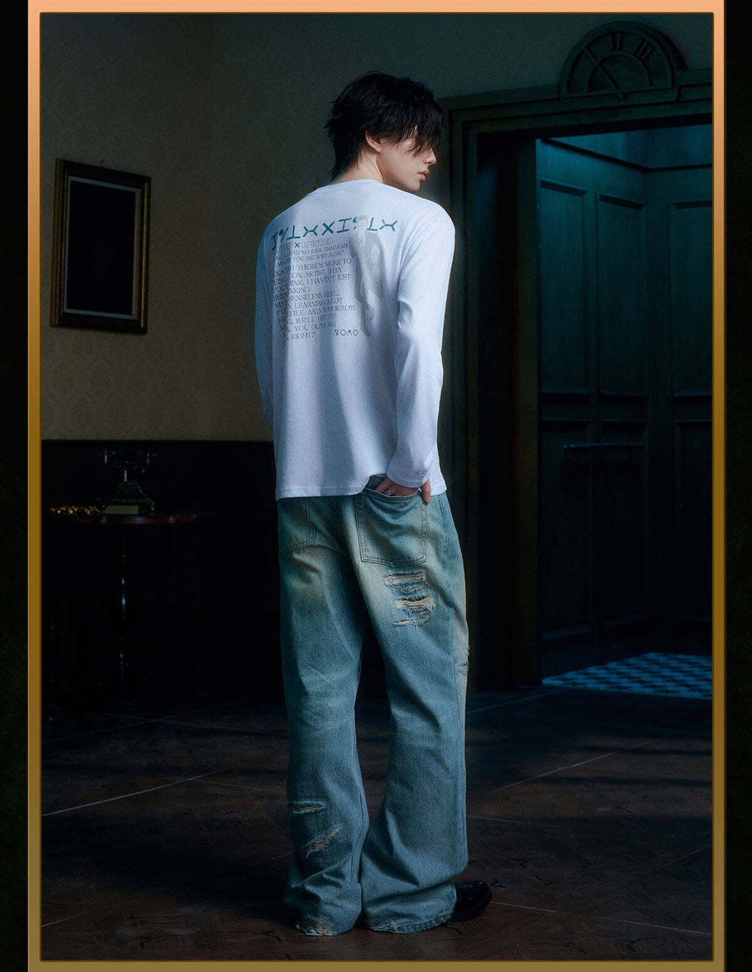 MEDM × HUNTER×HUNTER Character Monologue Print Long Sleeve Tee | Face 3 Face