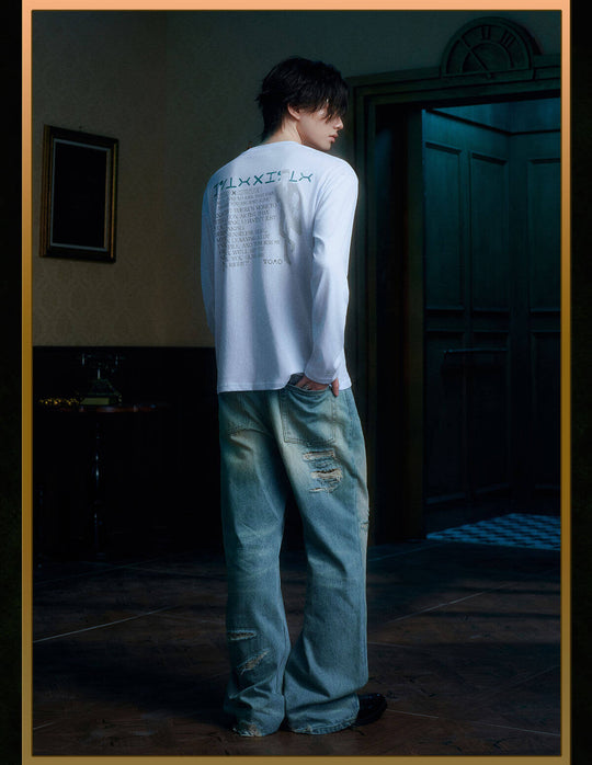 MEDM × HUNTER×HUNTER Character Monologue Print Long Sleeve Tee | Face 3 Face