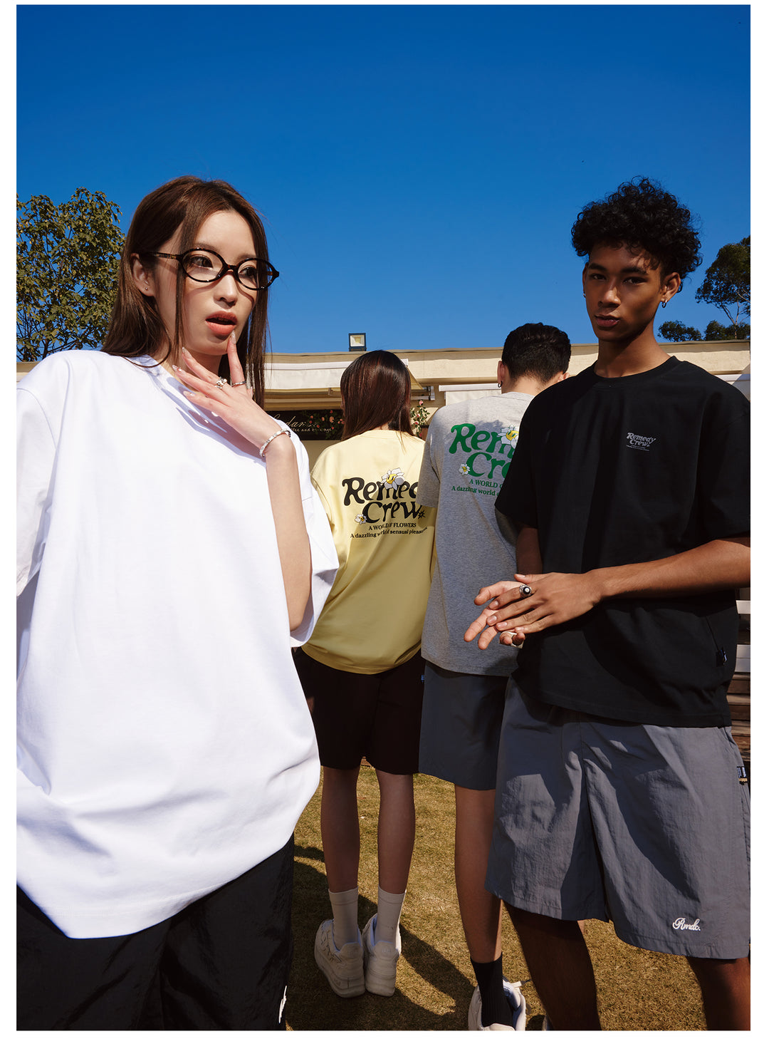 Remedy 3D Flower Logo Print Cool Touch Tee | Face 3 Face