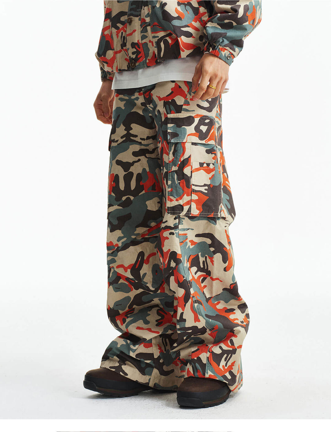 MEDM Custom Color Blocked Camo Cargo Pants | Face 3 Face