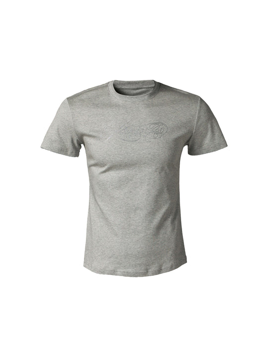 KARMANISTIC Rhinestone Logo Slim Fit Stretch Tee | Face 3 Face