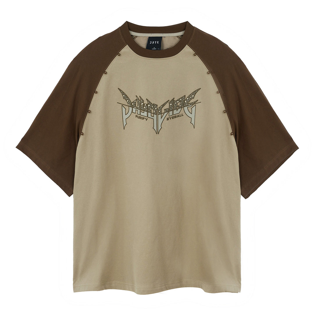 JHYQ Leopard Print Raglan Sleeves Tee