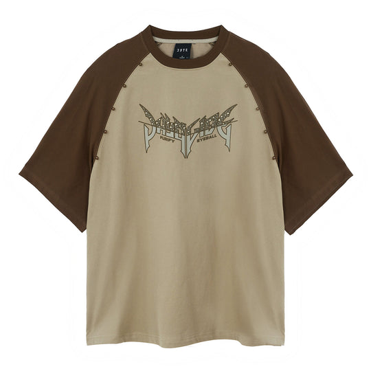 JHYQ Leopard Print Raglan Sleeves Tee