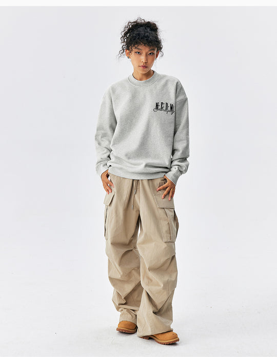 MEDM Logo Embroidered Basic Sweatshirt | Face 3 Face