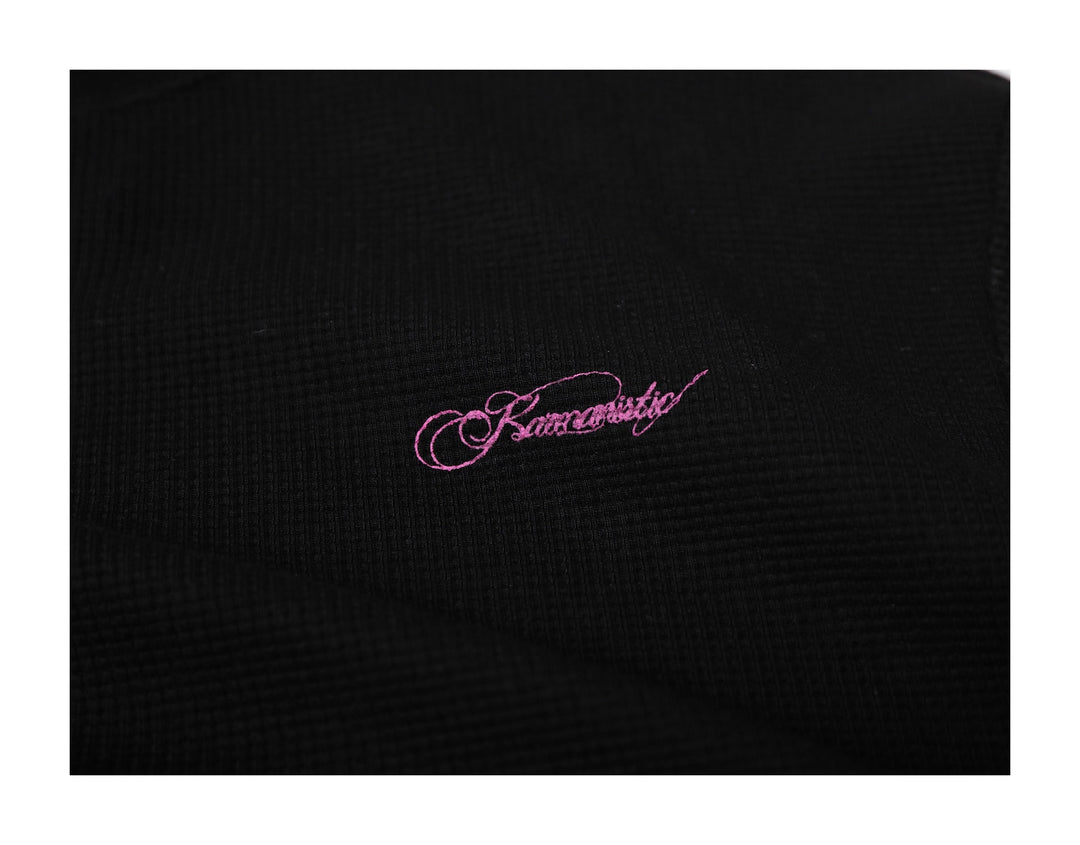 KARMANISTIC Printed Waffle Long Sleeve Tee | Face 3 Face