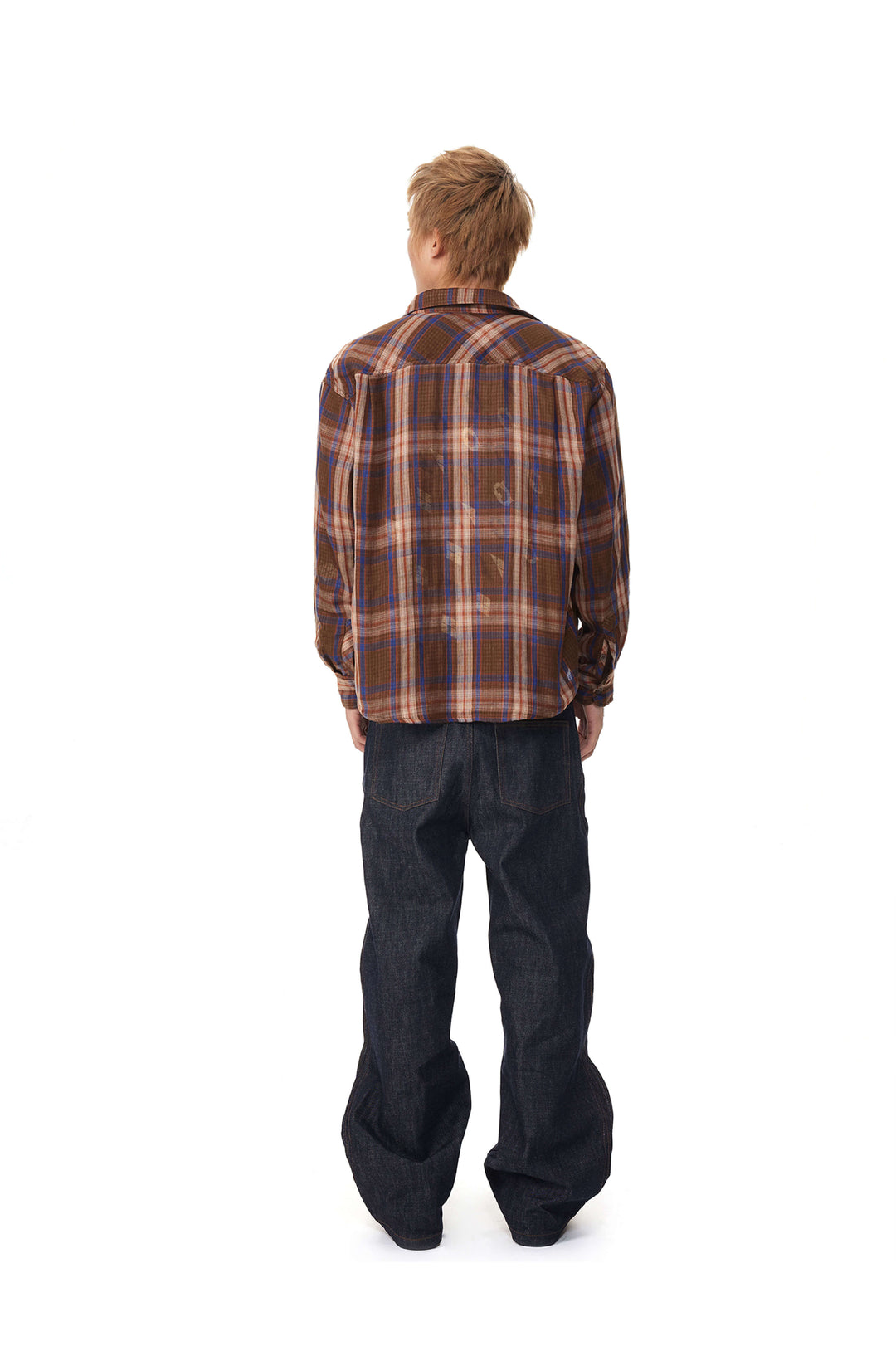 EVILKNIGHT(EK) Reversible Checkered Long Sleeve Shirt | Face 3 Face