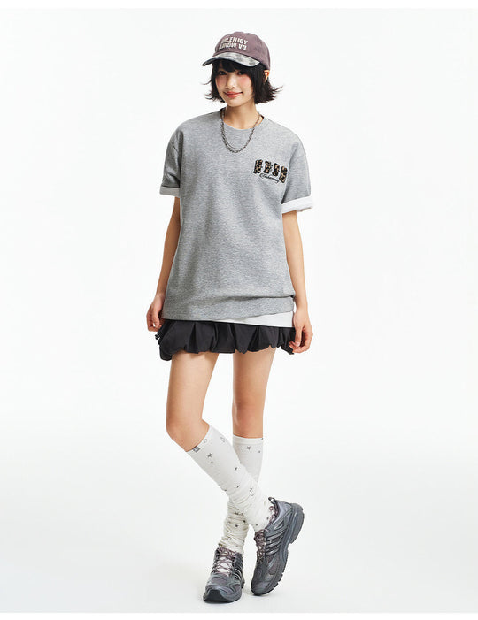 MEDM Small Leopard Logo Patch Long Sleeve Tee | Face 3 Face